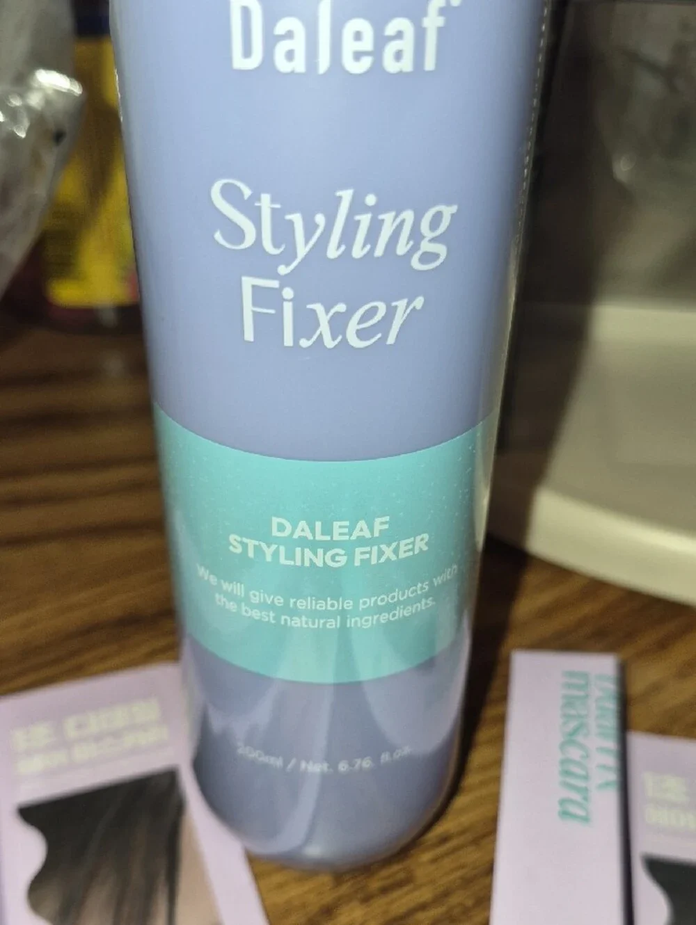 Purple Styling Fixer Spray - Lightweight Hair Hold Hair Mascara Nwt